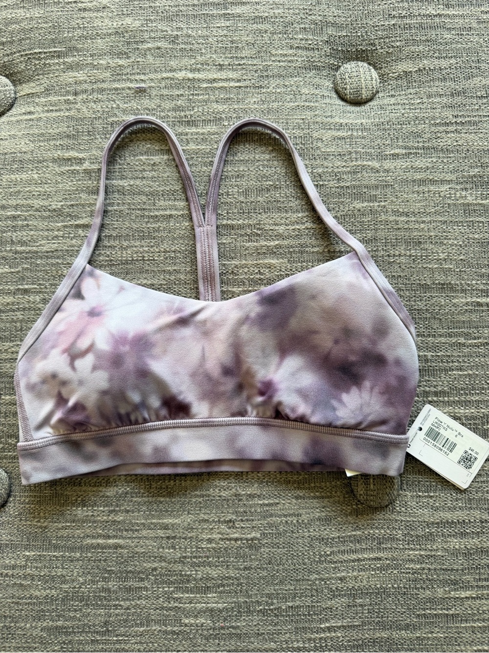 lululemon athletica Lavender Tie-Dye Sports Bra - Picture 1 of 1